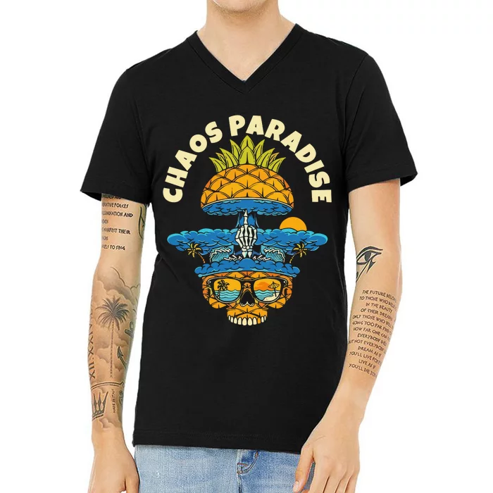 Chaos Paradise The Skull Reserve V-Neck T-Shirt