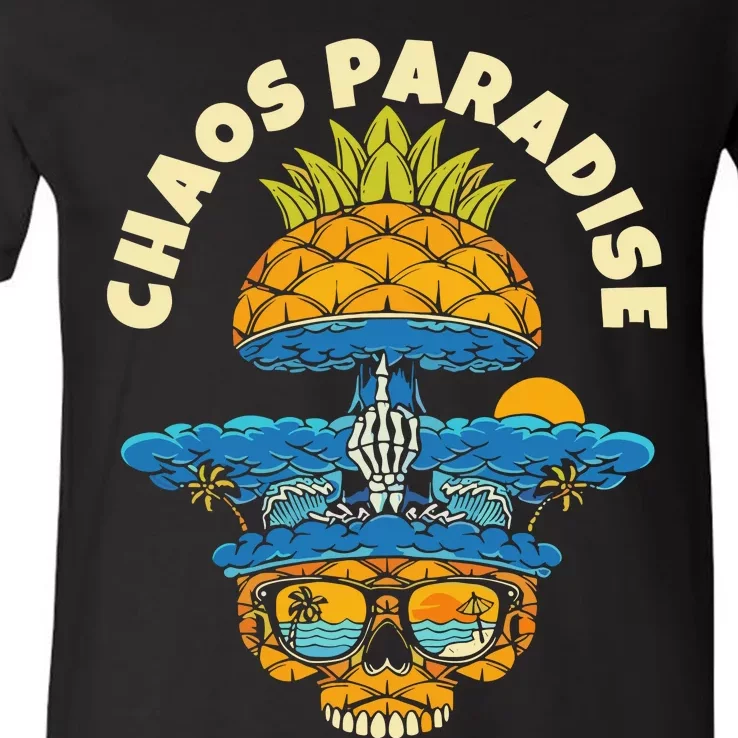 Chaos Paradise The Skull Reserve V-Neck T-Shirt