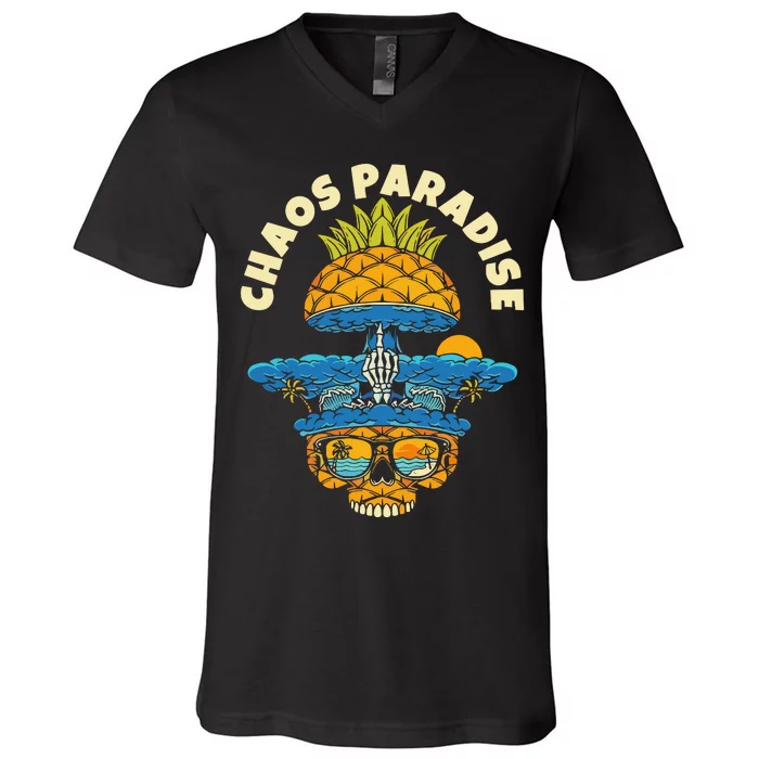 Chaos Paradise The Skull Reserve V-Neck T-Shirt