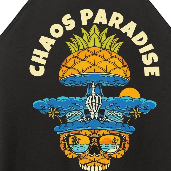 Chaos Paradise The Skull Reserve Women’s Perfect Tri Rocker Tank