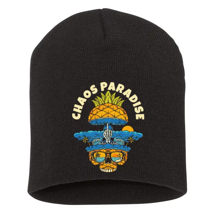 Chaos Paradise The Skull Reserve Short Acrylic Beanie