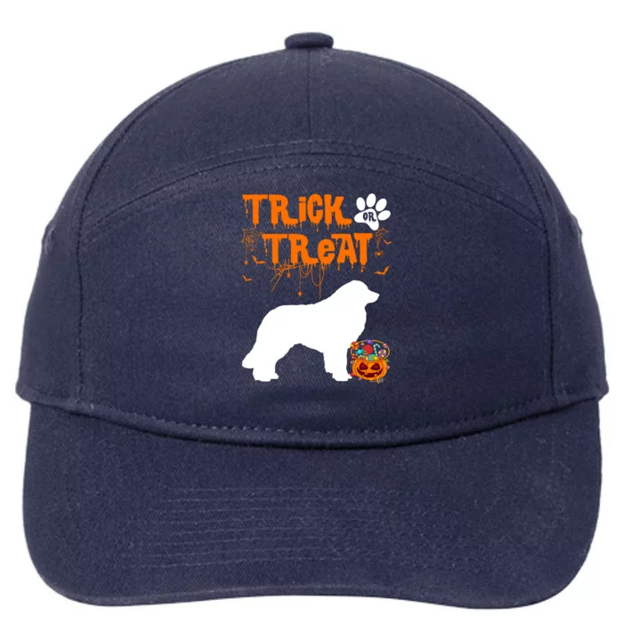 Cute Pyrenees Trick Or Treat Halloween Dog Lover Gift 7-Panel Snapback Hat