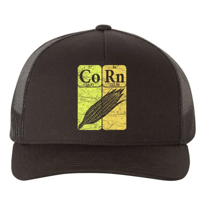 Corn Periodic Table Elements Corn Lover Retro Sweet Corn Yupoong Adult 5-Panel Trucker Hat