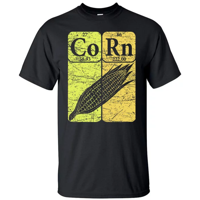 Corn Periodic Table Elements Corn Lover Retro Sweet Corn Tall T-Shirt