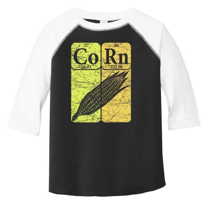 Corn Periodic Table Elements Corn Lover Retro Sweet Corn Toddler Fine Jersey T-Shirt