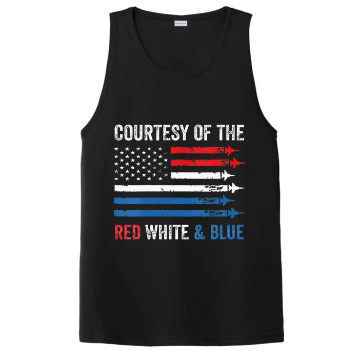 Courtesy Patriotic Us Flag Performance Tank