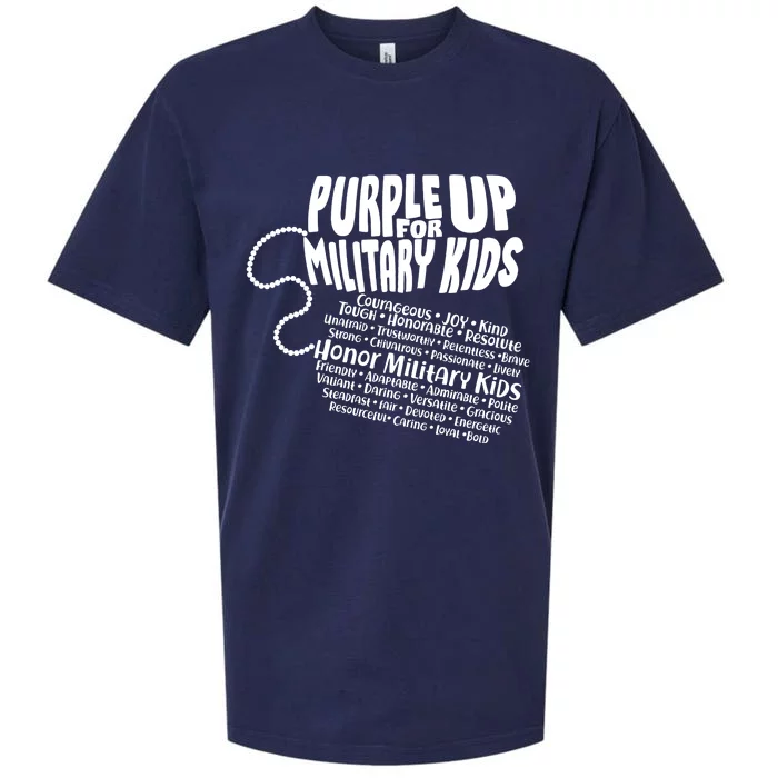 Cool Purple Up For MilitaryKids Dog Tags Text Art Sueded Cloud Jersey T-Shirt