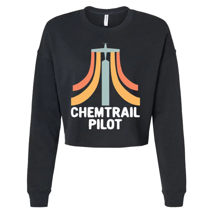 Chemtrail Pilot Uniform Chemtrails Defense Cropped Pullover Crew