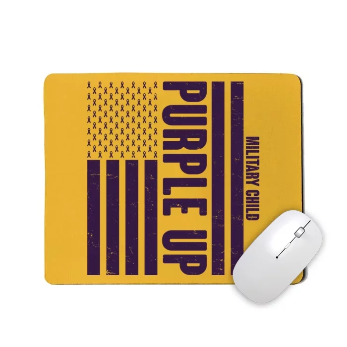 Cool Purple USA American Flag Mousepad