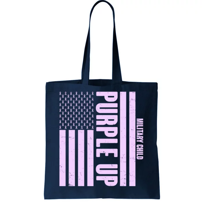 Cool Purple USA American Flag Tote Bag