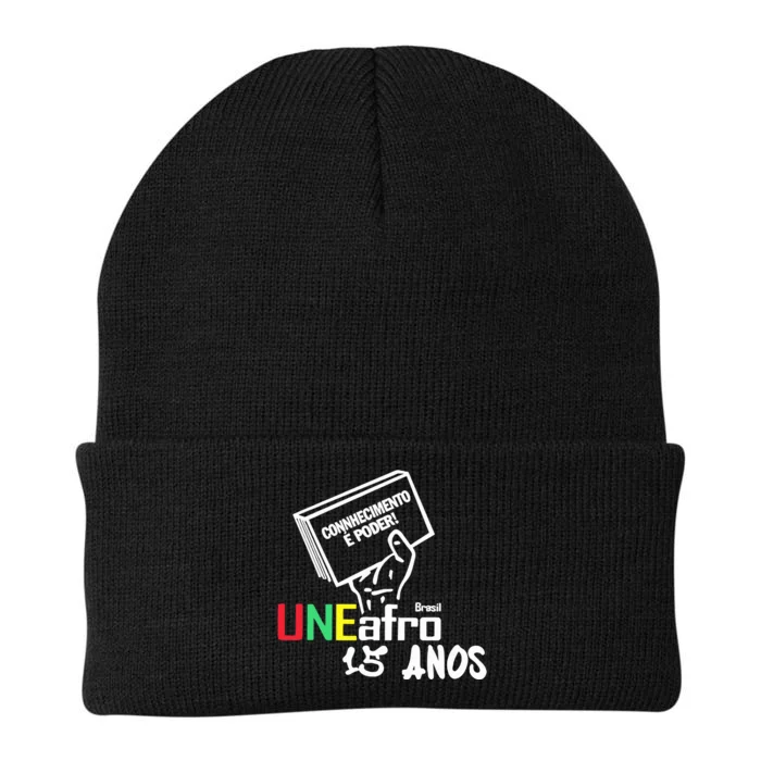 Conhecimento é Poder Uneafro 15 Anos Knit Cap Winter Beanie