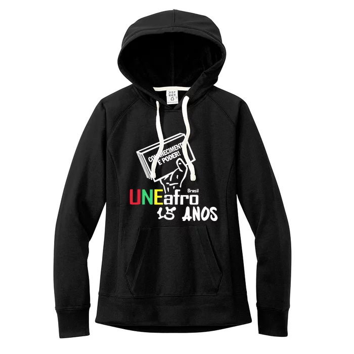 Conhecimento é Poder Uneafro 15 Anos Women's Fleece Hoodie