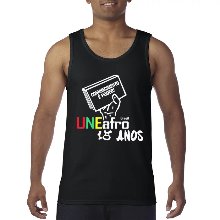 Conhecimento é Poder Uneafro 15 Anos Tank Top