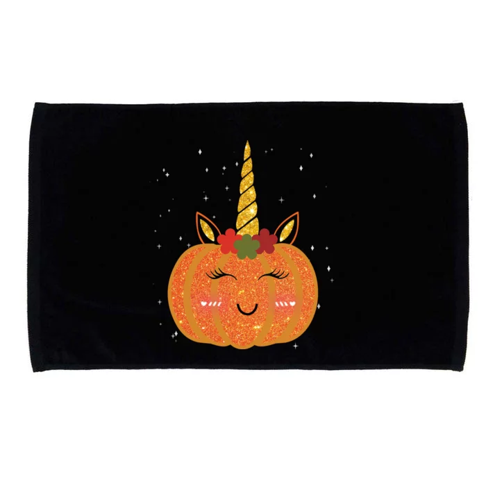 Cute Pumpkin Unicorn Halloween Microfiber Hand Towel