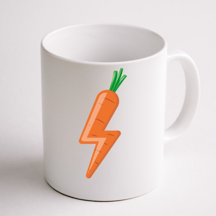 Carrot Power Vegan Cute I Love Veggies Gift Great Gift Front & Back Coffee Mug