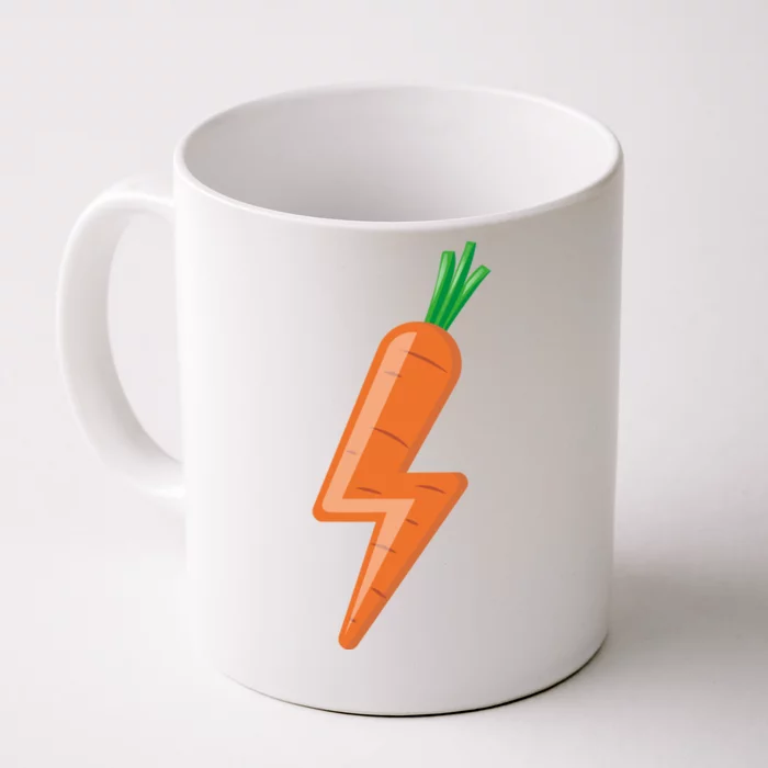 Carrot Power Vegan Cute I Love Veggies Gift Great Gift Front & Back Coffee Mug