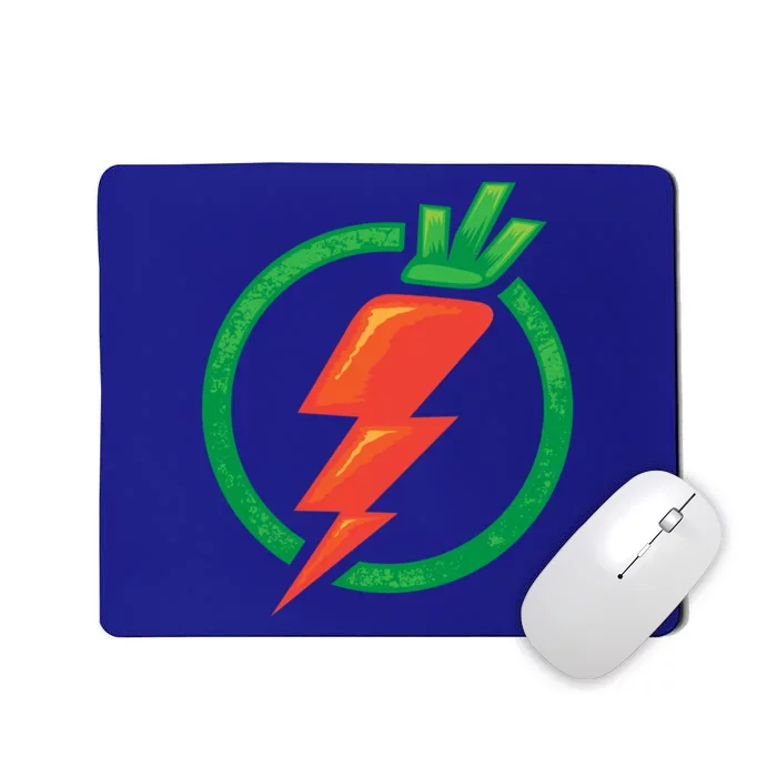 Carrot Power Vegan Funny Gift Cute I Love Veggies Funny Gift Mousepad