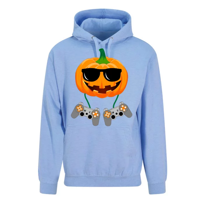 Cool Pumpkin Video Gamer Unisex Surf Hoodie