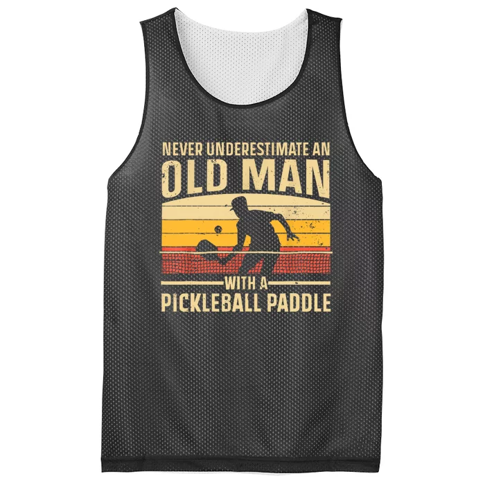 Cool Pickleball Vintage Paddle Pickleball Player Gift Mesh Reversible Basketball Jersey Tank