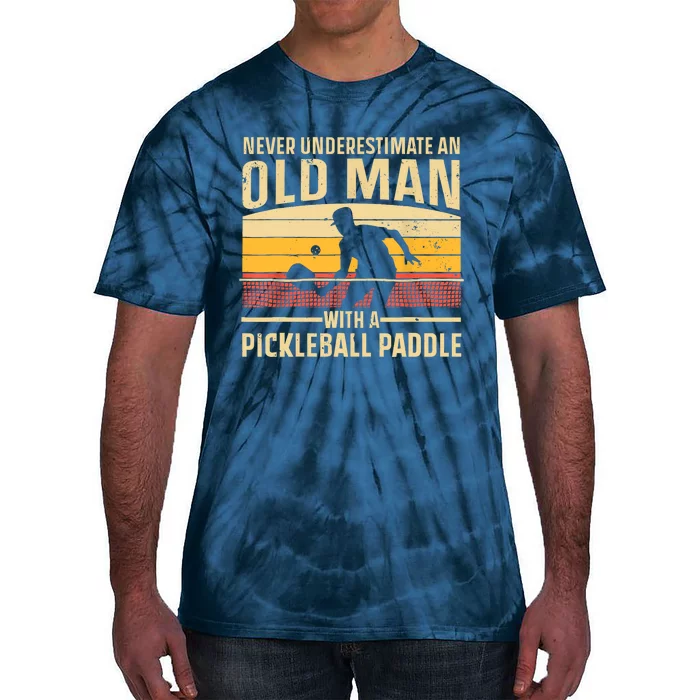 Cool Pickleball Vintage Paddle Pickleball Player Gift Tie-Dye T-Shirt