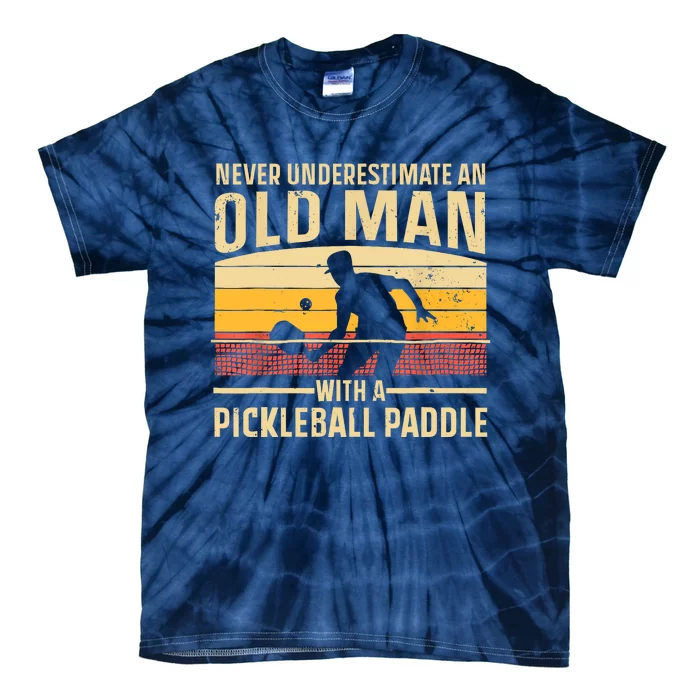 Cool Pickleball Vintage Paddle Pickleball Player Gift Tie-Dye T-Shirt