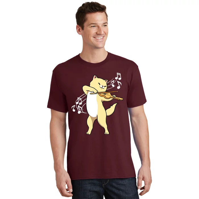 Cat Playing ViolinViolinist T-Shirt