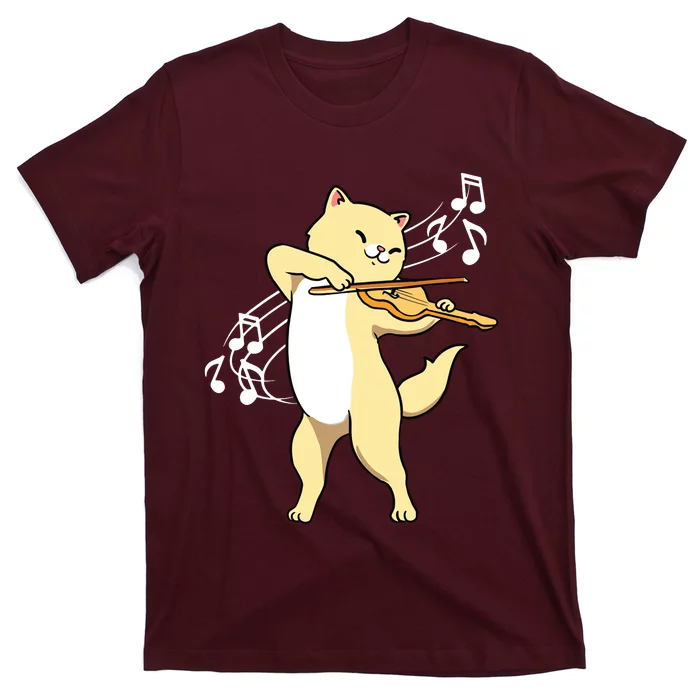 Cat Playing ViolinViolinist T-Shirt