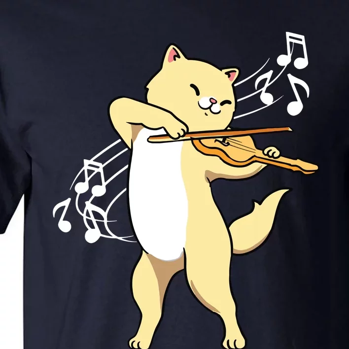 Cat Playing ViolinViolinist Tall T-Shirt