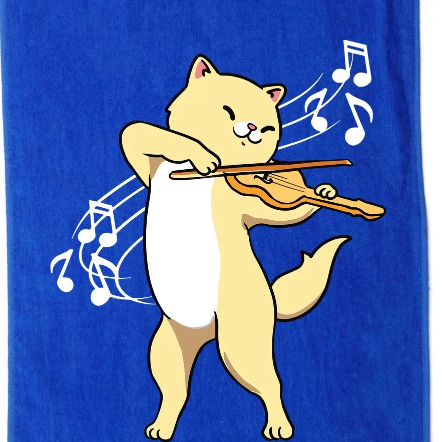 Cat Playing ViolinViolinist Platinum Collection Golf Towel