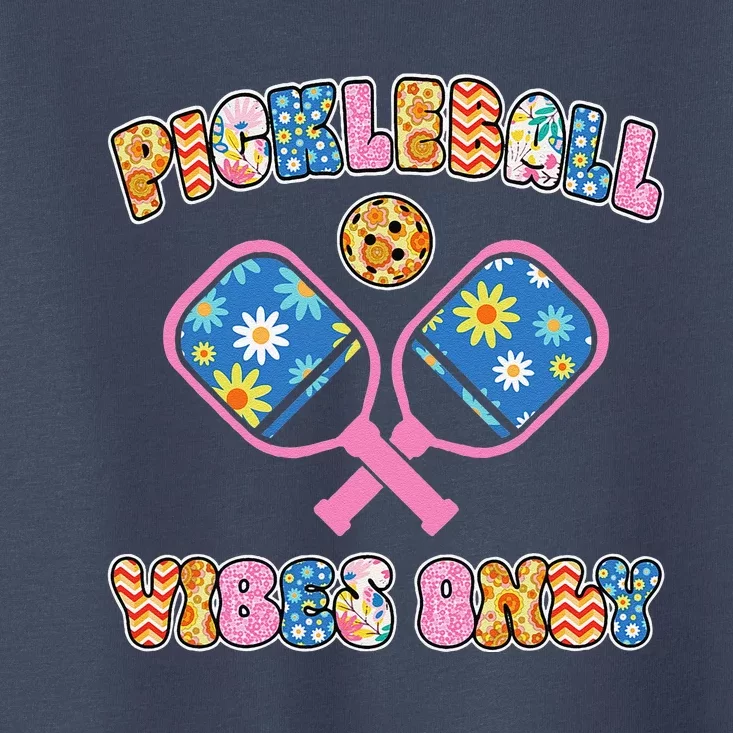 Cute Pickleball Vibes Only Toddler T-Shirt