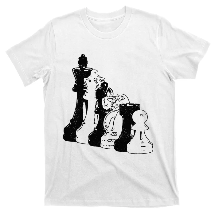 Chess Pieces Vintage Chess Player T-Shirt