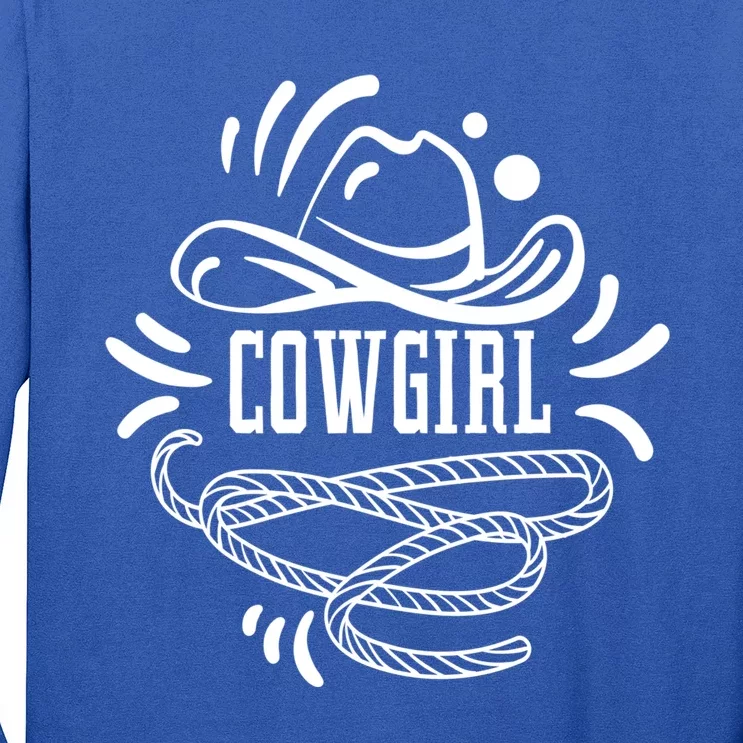 Cow Princess Western Rodeo Horse Lover Cow Hat Ladies Great Gift Long Sleeve Shirt