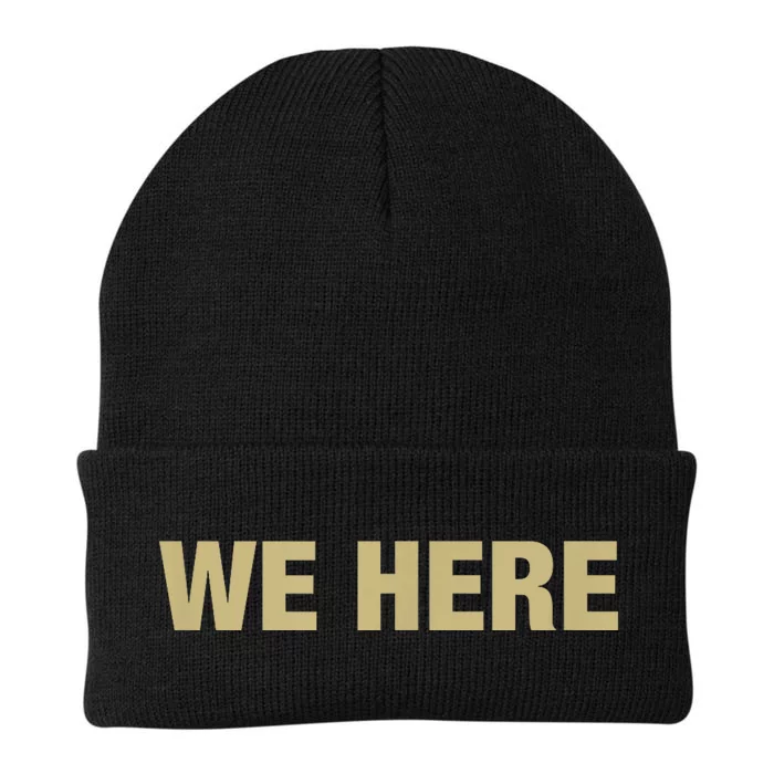 Coach Prime We Here Knit Cap Winter Beanie