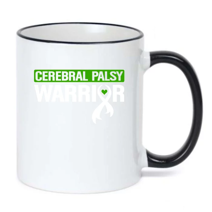 Cerebral Palsy Warrior Cp Green Ribbon Awareness Support Cute Gift Black Color Changing Mug