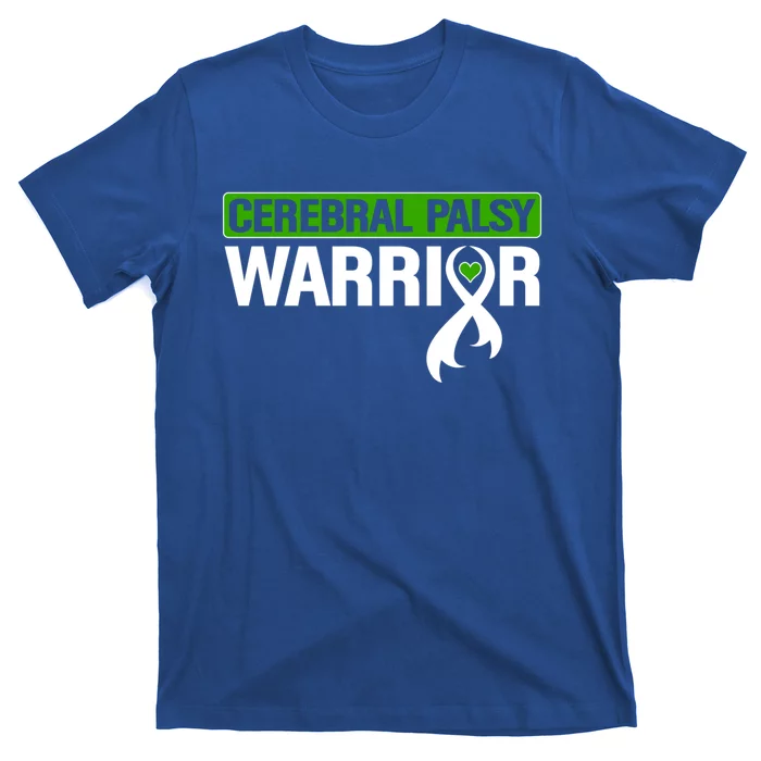 Cerebral Palsy Warrior Cp Green Ribbon Awareness Support Cute Gift T-Shirt