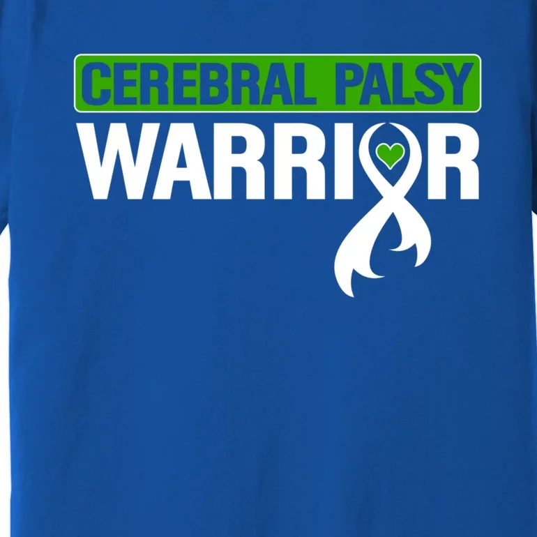 Cerebral Palsy Warrior Cp Green Ribbon Awareness Support Cute Gift Premium T-Shirt