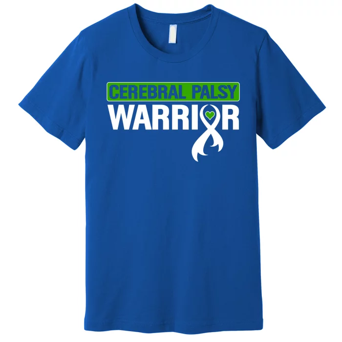 Cerebral Palsy Warrior Cp Green Ribbon Awareness Support Cute Gift Premium T-Shirt