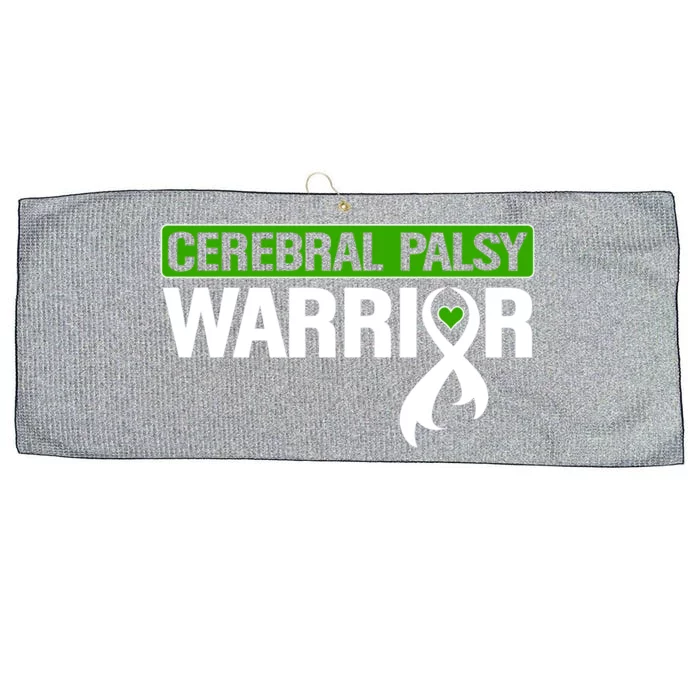 Cerebral Palsy Warrior Cp Green Ribbon Awareness Support Cute Gift Large Microfiber Waffle Golf Towel