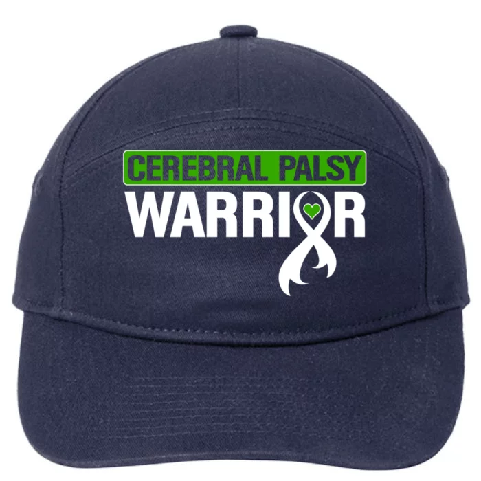 Cerebral Palsy Warrior Cp Green Ribbon Awareness Support Cute Gift 7-Panel Snapback Hat