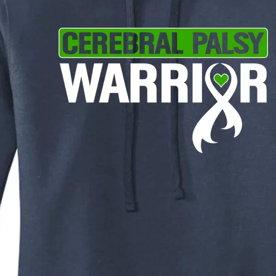 Cerebral Palsy Warrior Cp Green Ribbon Awareness Support Cute Gift Women's Pullover Hoodie