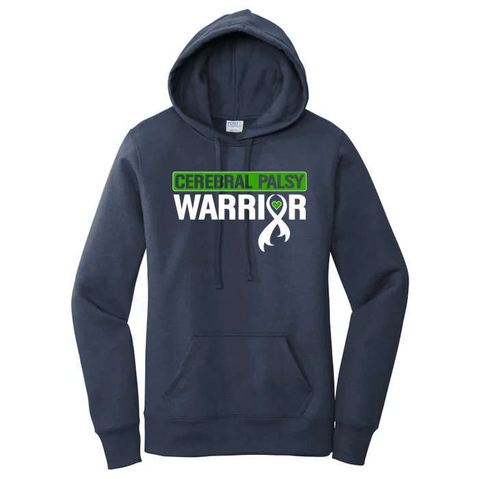 Cerebral Palsy Warrior Cp Green Ribbon Awareness Support Cute Gift Women's Pullover Hoodie