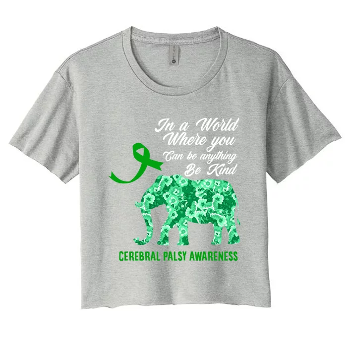 Cerebral Palsy Warrior Cp Warrior Cerebral Palsy Awareness Gift Women's Crop Top Tee