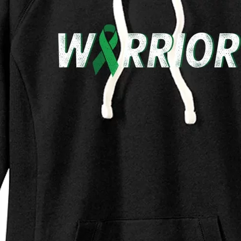 Cerebral Palsy Warrior Green Ribbon Cerebral Palsy Awareness Gift Women's Fleece Hoodie