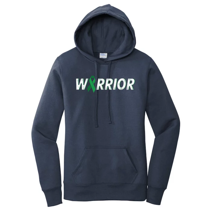 Cerebral Palsy Warrior Green Ribbon Cerebral Palsy Awareness Gift Women's Pullover Hoodie