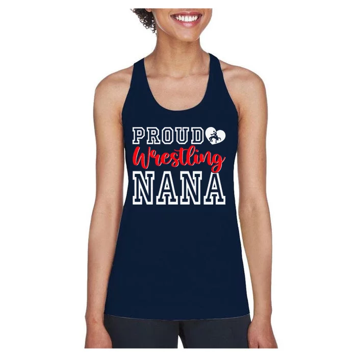 Cute Proud Wrestling Nana MotherS Day Christmas Women's Racerback Tank