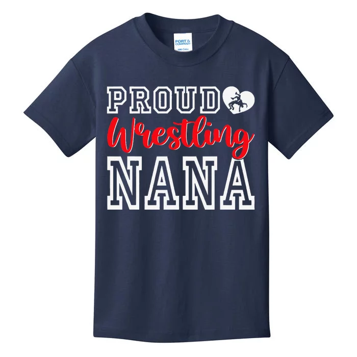 Cute Proud Wrestling Nana MotherS Day Christmas Kids T-Shirt