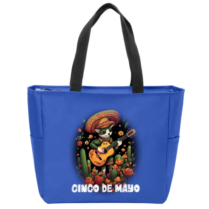 Cute Pembroke Welsh Dog Cinco De Mayo Mexican Holiday Attire Gift Zip Tote Bag