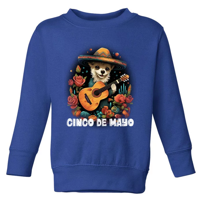 Cute Pembroke Welsh Dog Cinco De Mayo Mexican Party Gift Toddler Sweatshirt