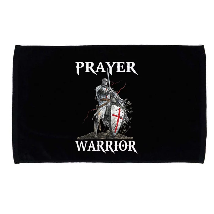 Christian Prayer Warrior Jesus Cross Religious Messages Microfiber Hand Towel