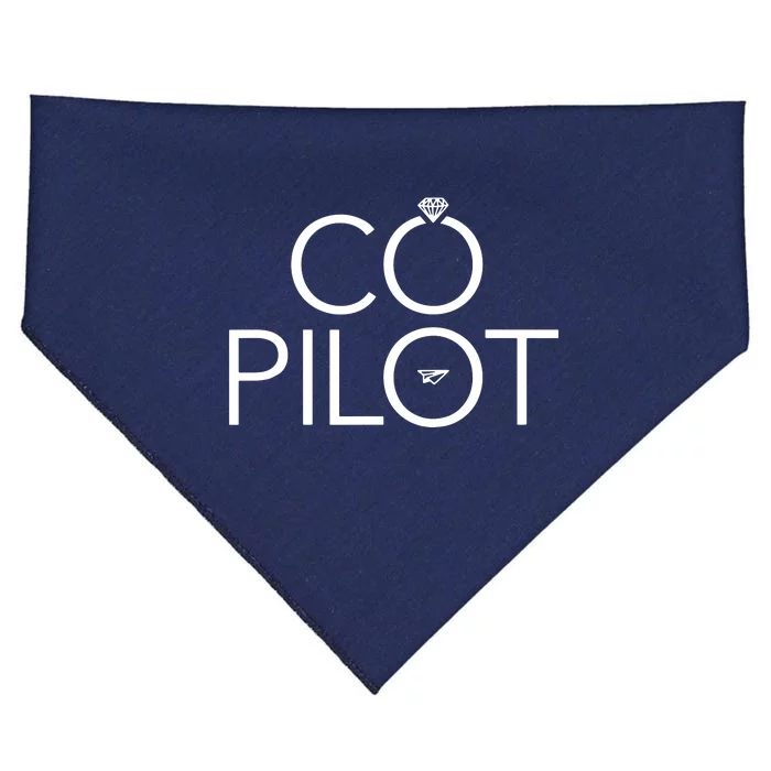 Co Pilot Wife Airplane Aviation USA-Made Doggie Bandana